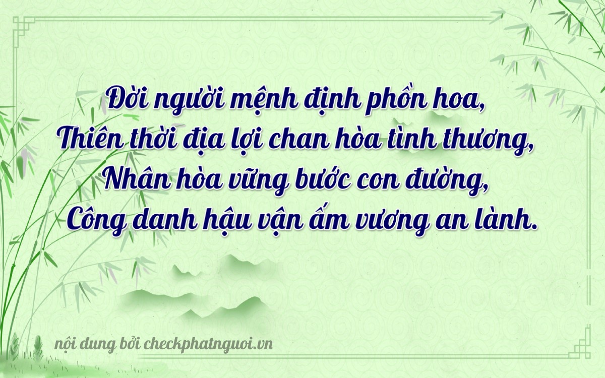 Bài thơ ý nghĩa cho <b>biển số 29V-46886</b> tại website checkphatnguoi.vn
