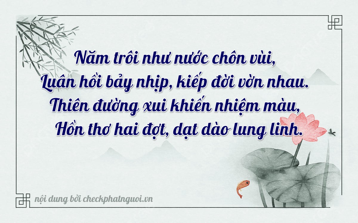 Bài thơ ý nghĩa cho <b>biển số 29V5-53712</b> tại website checkphatnguoi.vn