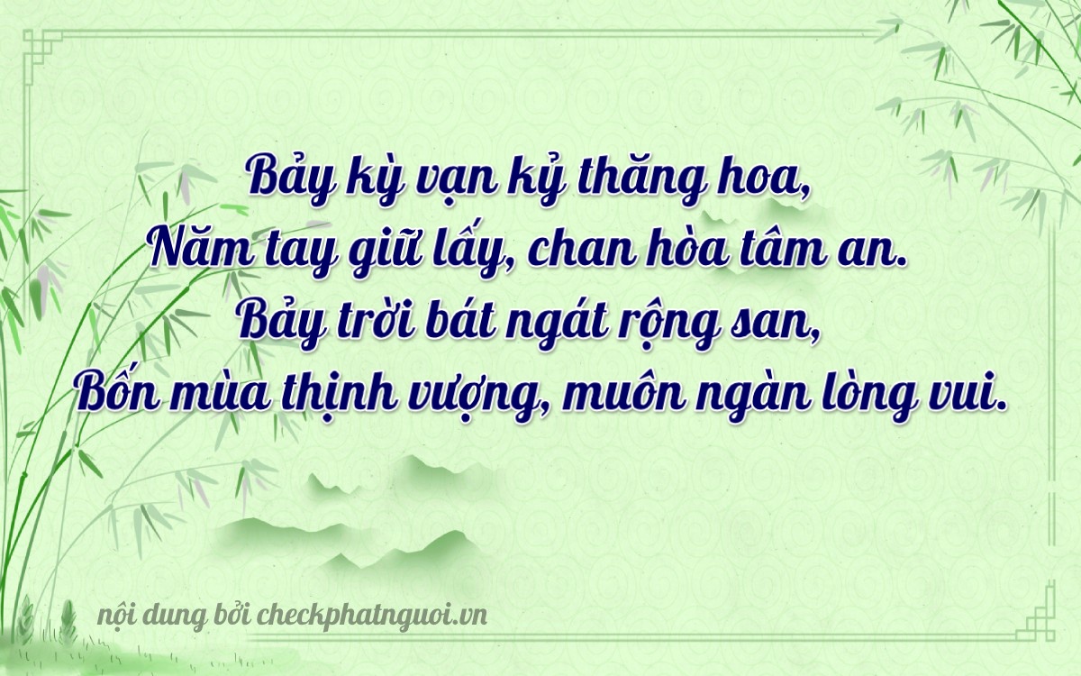 Bài thơ ý nghĩa cho <b>biển số 29V5-75774</b> tại website checkphatnguoi.vn