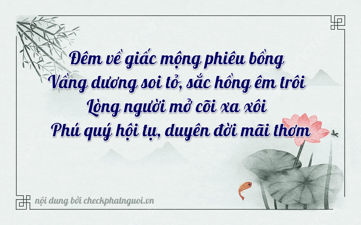 Bài thơ ý nghĩa cho <b>biển số 29V7-29858</b> tại website checkphatnguoi.vn