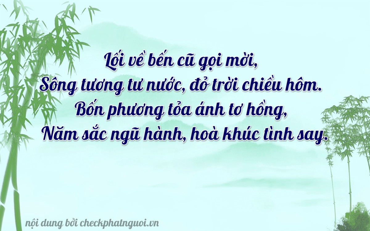 Bài thơ ý nghĩa cho <b>biển số 29V7-40459</b> tại website checkphatnguoi.vn
