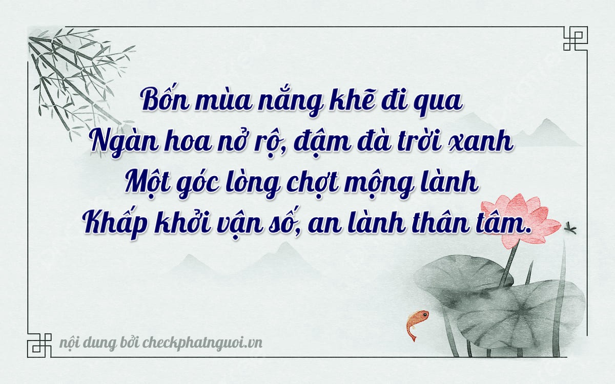 Bài thơ ý nghĩa cho <b>biển số 29V7-41917</b> tại website checkphatnguoi.vn