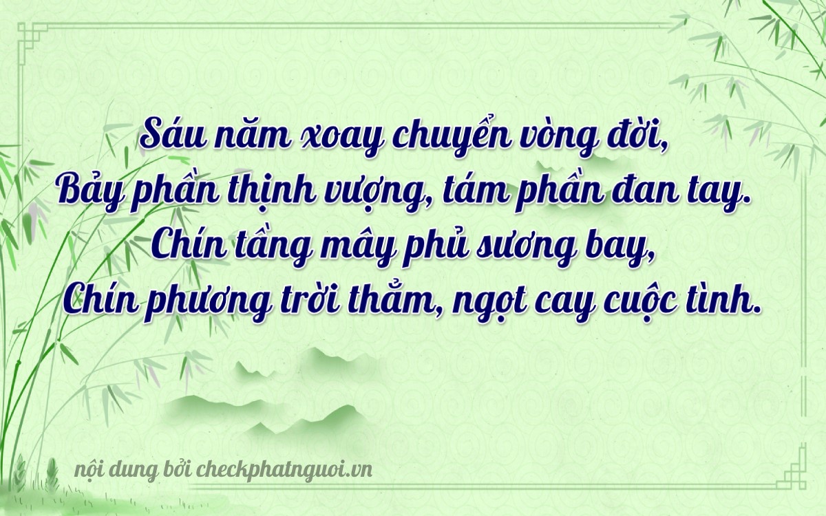 Bài thơ ý nghĩa cho <b>biển số 29V7-67999</b> tại website checkphatnguoi.vn