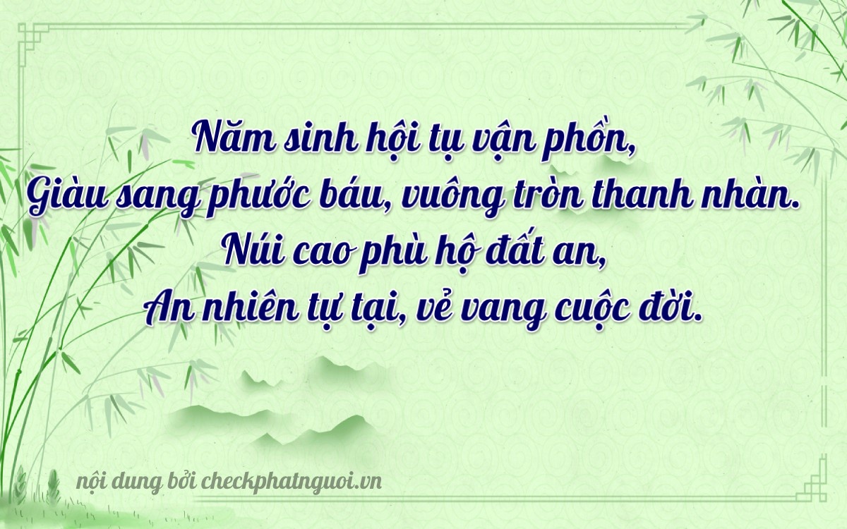 Bài thơ ý nghĩa cho <b>biển số 29V-96318</b> tại website checkphatnguoi.vn