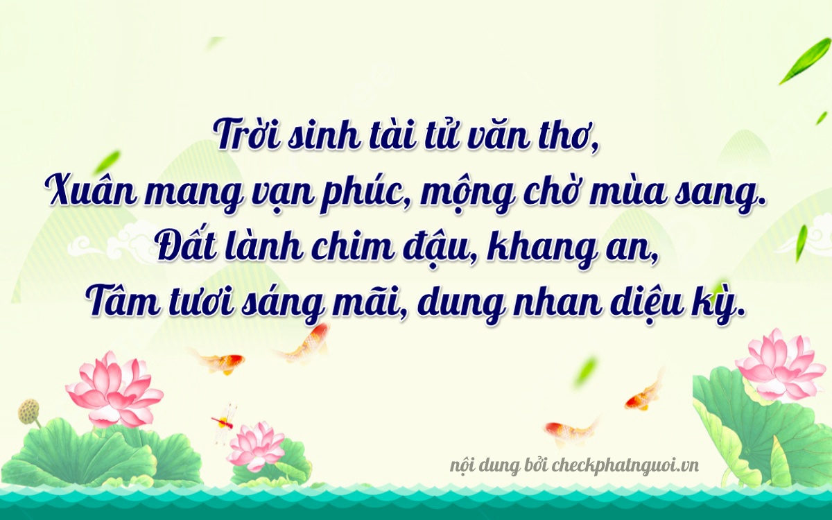 Bài thơ ý nghĩa cho <b>biển số 29X1-19768</b> tại website checkphatnguoi.vn