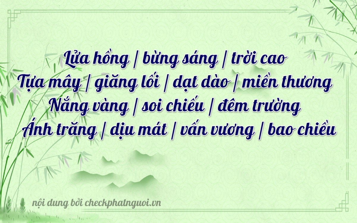 Bài thơ ý nghĩa cho <b>biển số 29X-1484</b> tại website checkphatnguoi.vn
