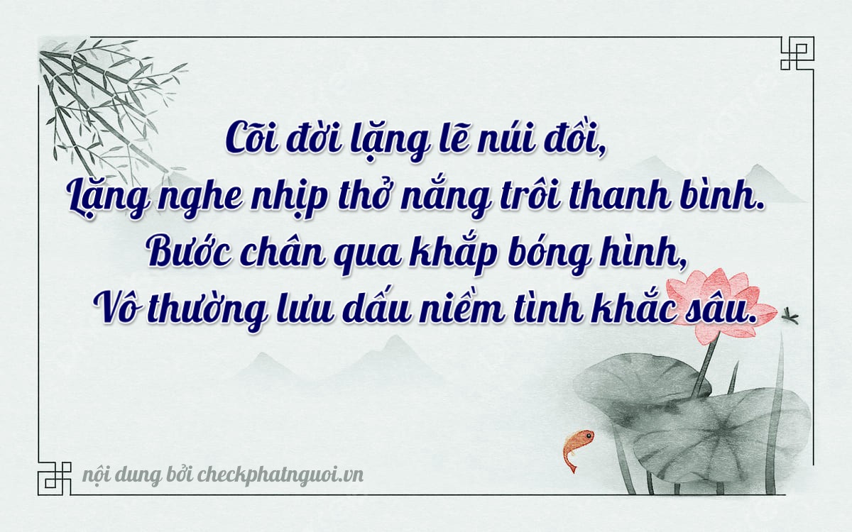 Bài thơ ý nghĩa cho <b>biển số 29X3-51032</b> tại website checkphatnguoi.vn
