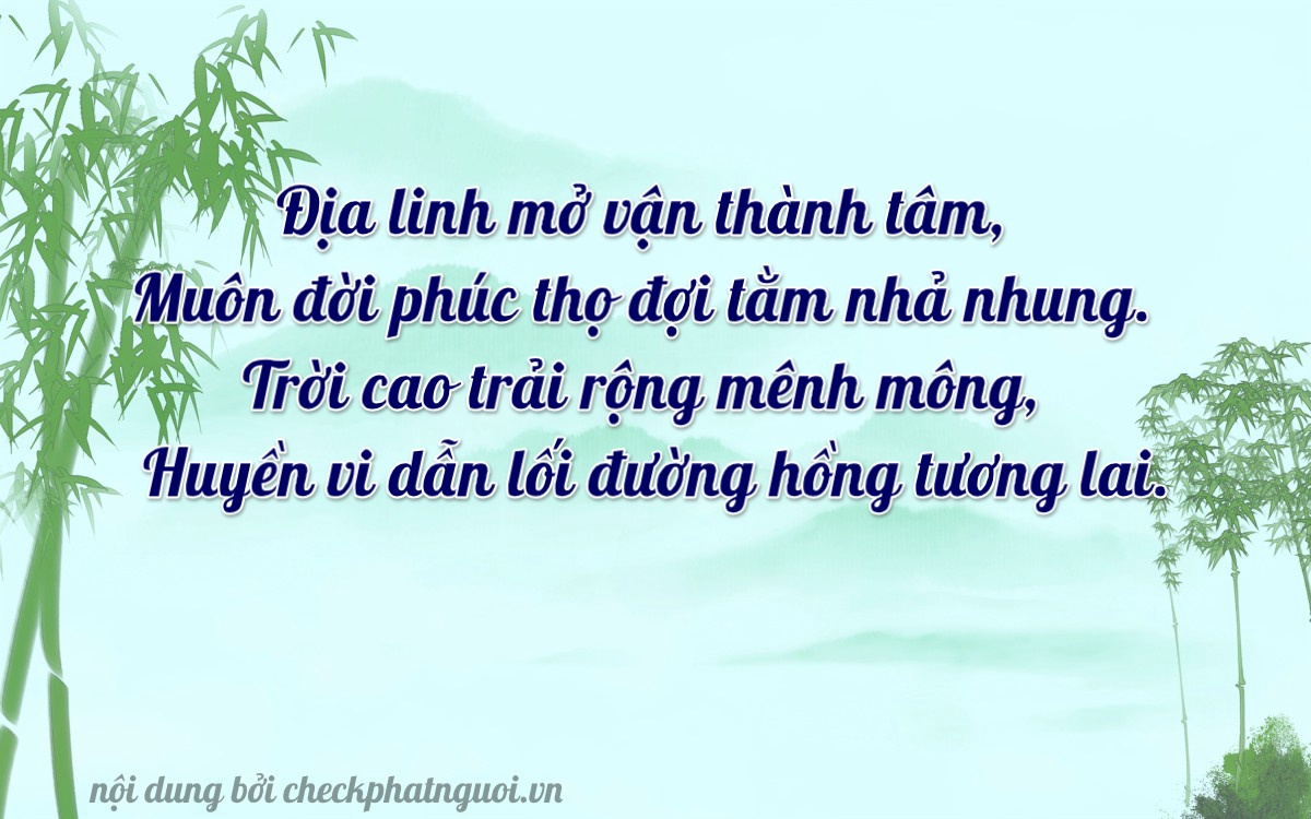 Bài thơ ý nghĩa cho <b>biển số 29X3-62811</b> tại website checkphatnguoi.vn