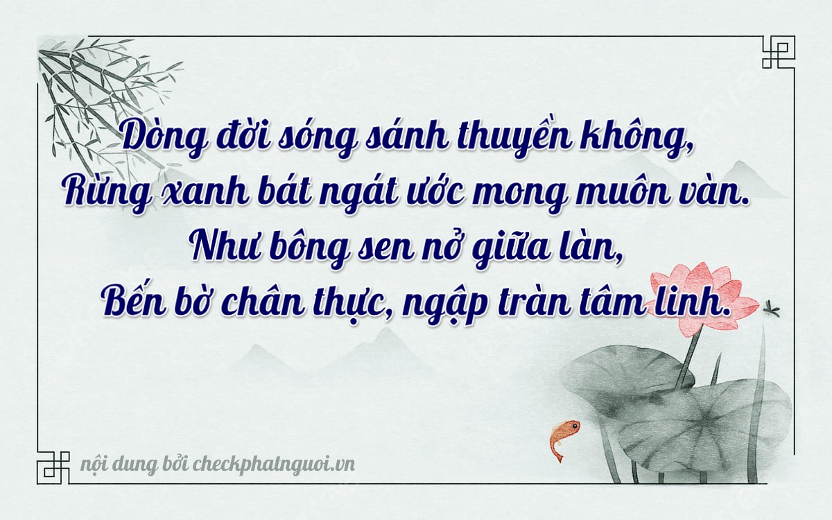 Bài thơ ý nghĩa cho <b>biển số 29X5-66029</b> tại website checkphatnguoi.vn