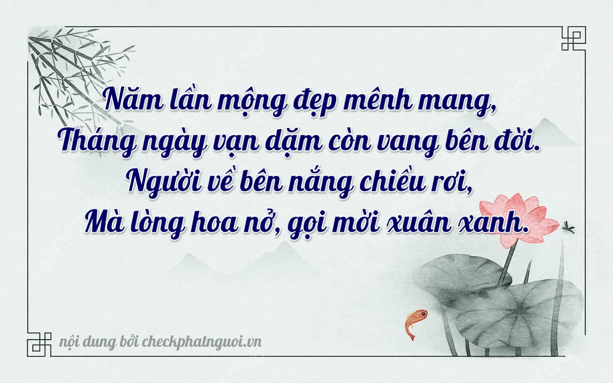 Bài thơ ý nghĩa cho <b>biển số 29X-58988</b> tại website checkphatnguoi.vn