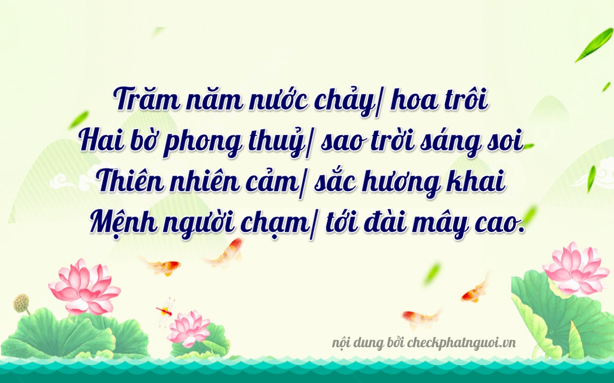 Bài thơ ý nghĩa cho <b>biển số 29Y-12122</b> tại website checkphatnguoi.vn