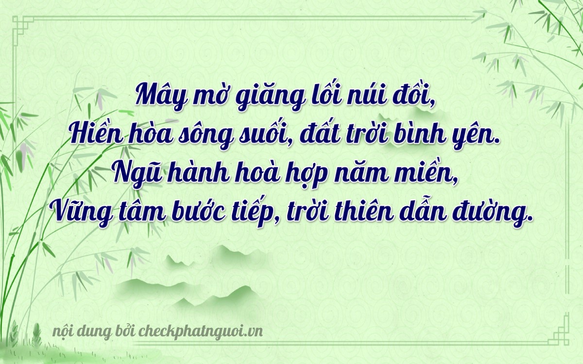 Bài thơ ý nghĩa cho <b>biển số 29Y1-27504</b> tại website checkphatnguoi.vn
