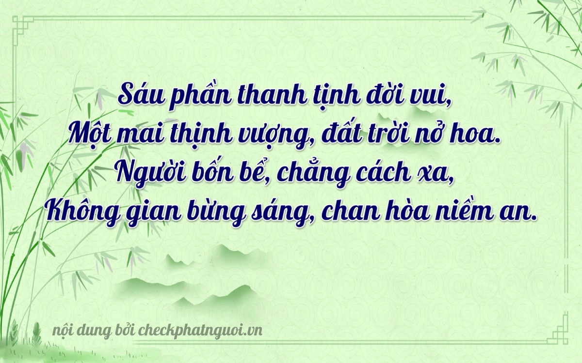 Bài thơ ý nghĩa cho <b>biển số 29Y1-61940</b> tại website checkphatnguoi.vn