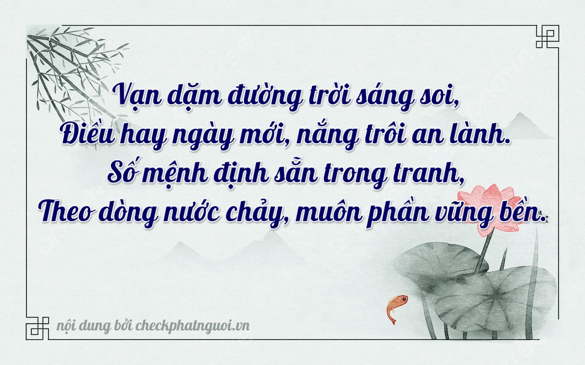 Bài thơ ý nghĩa cho <b>biển số 29Y3-20098</b> tại website checkphatnguoi.vn