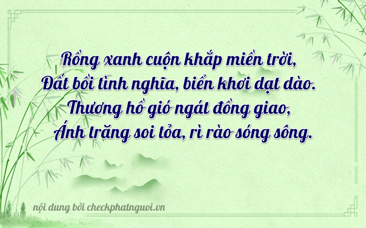 Bài thơ ý nghĩa cho <b>biển số 29Y3-49983</b> tại website checkphatnguoi.vn