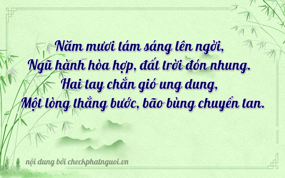 Bài thơ ý nghĩa cho <b>biển số 29Y3-58210</b> tại website checkphatnguoi.vn