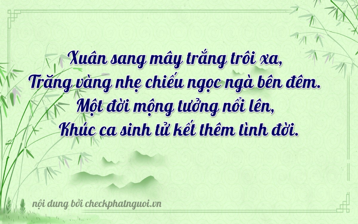 Bài thơ ý nghĩa cho <b>biển số 29Y-46708</b> tại website checkphatnguoi.vn