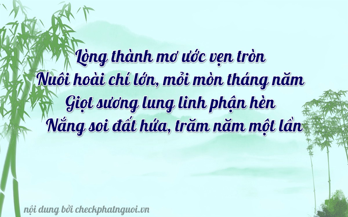 Bài thơ ý nghĩa cho <b>biển số 29Y5-57474</b> tại website checkphatnguoi.vn