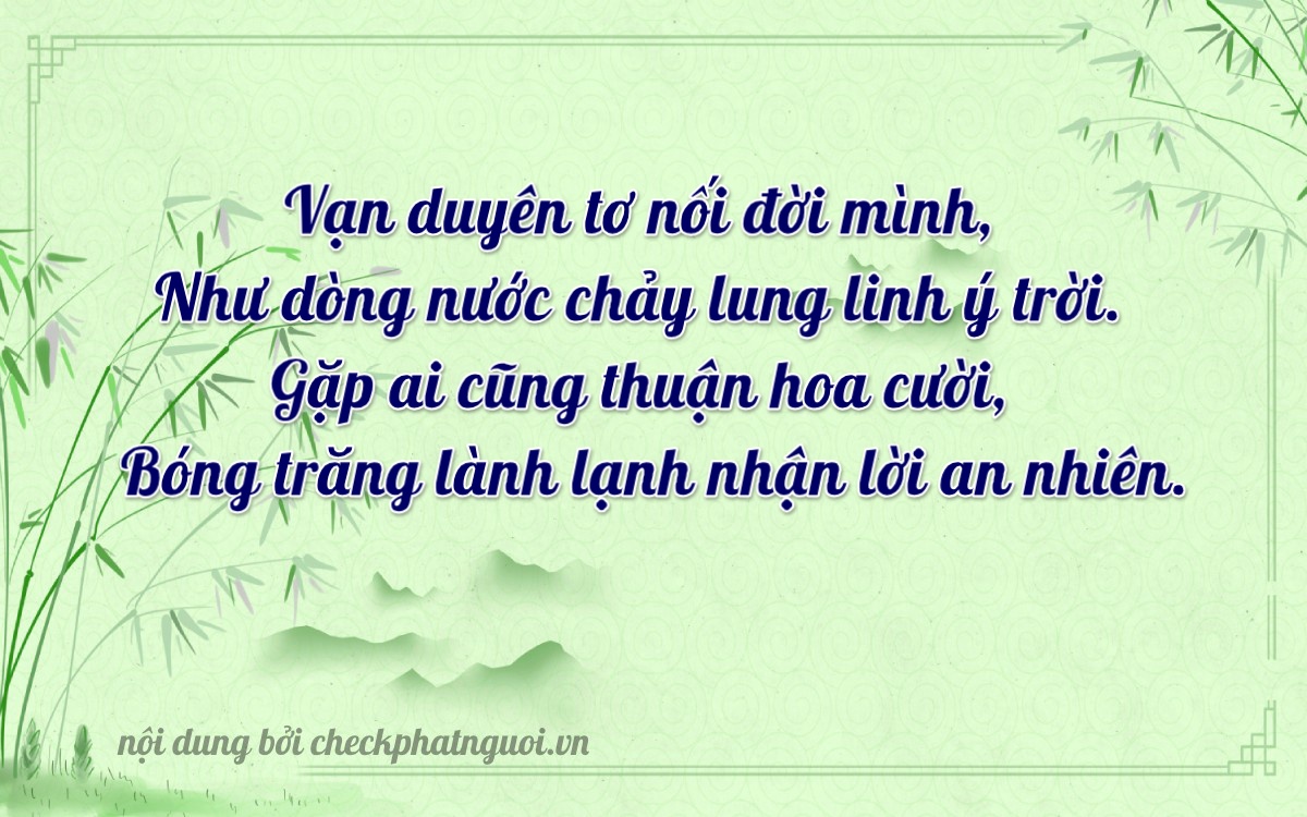 Bài thơ ý nghĩa cho <b>biển số 29Y5-80836</b> tại website checkphatnguoi.vn