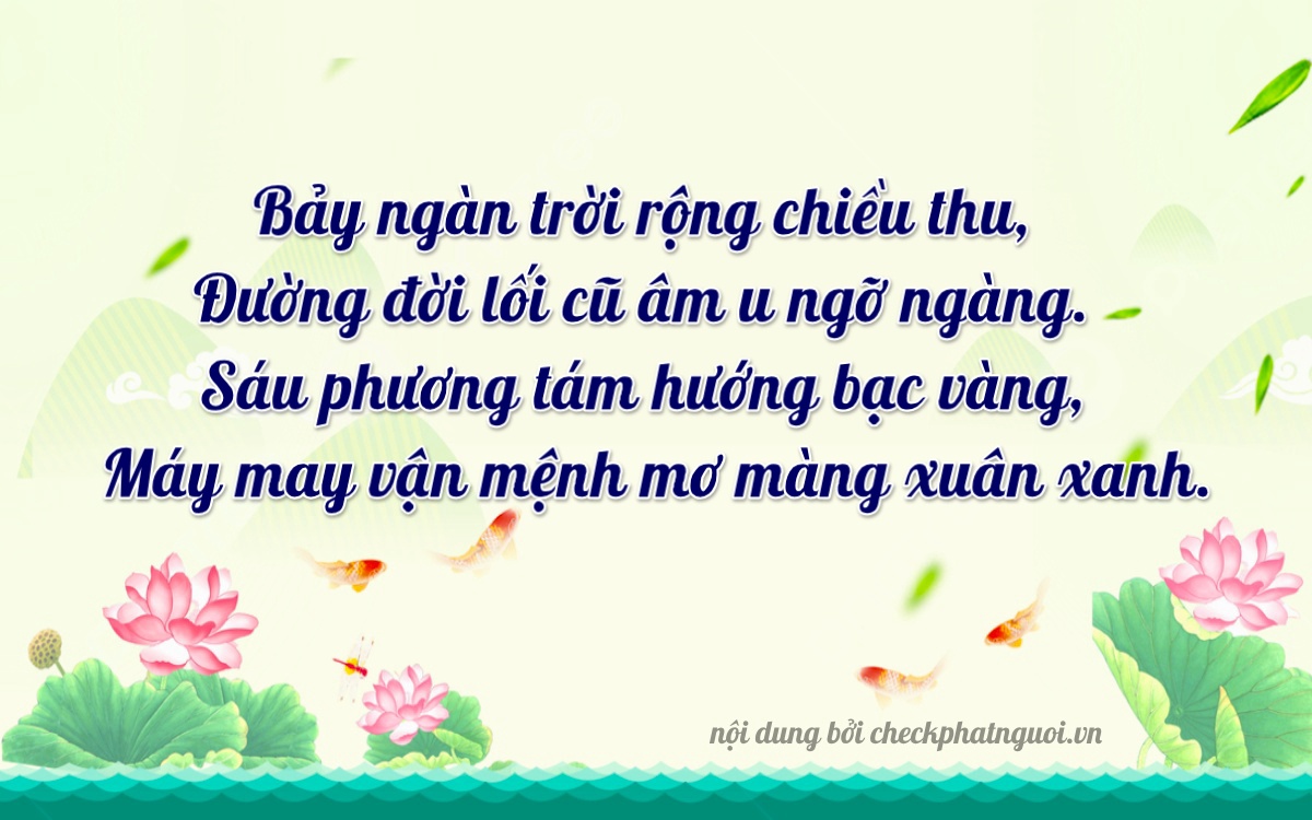 Bài thơ ý nghĩa cho <b>biển số 29Y-75629</b> tại website checkphatnguoi.vn