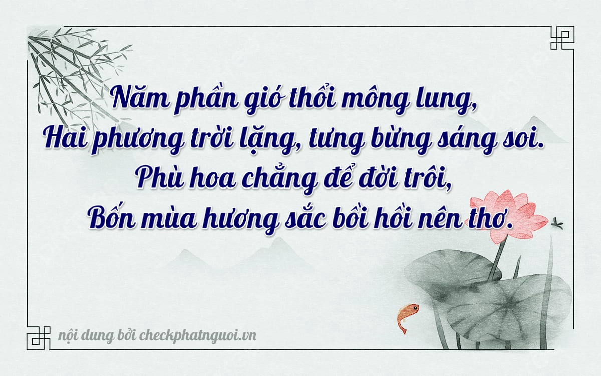 Bài thơ ý nghĩa cho <b>biển số 29Z1-22544</b> tại website checkphatnguoi.vn