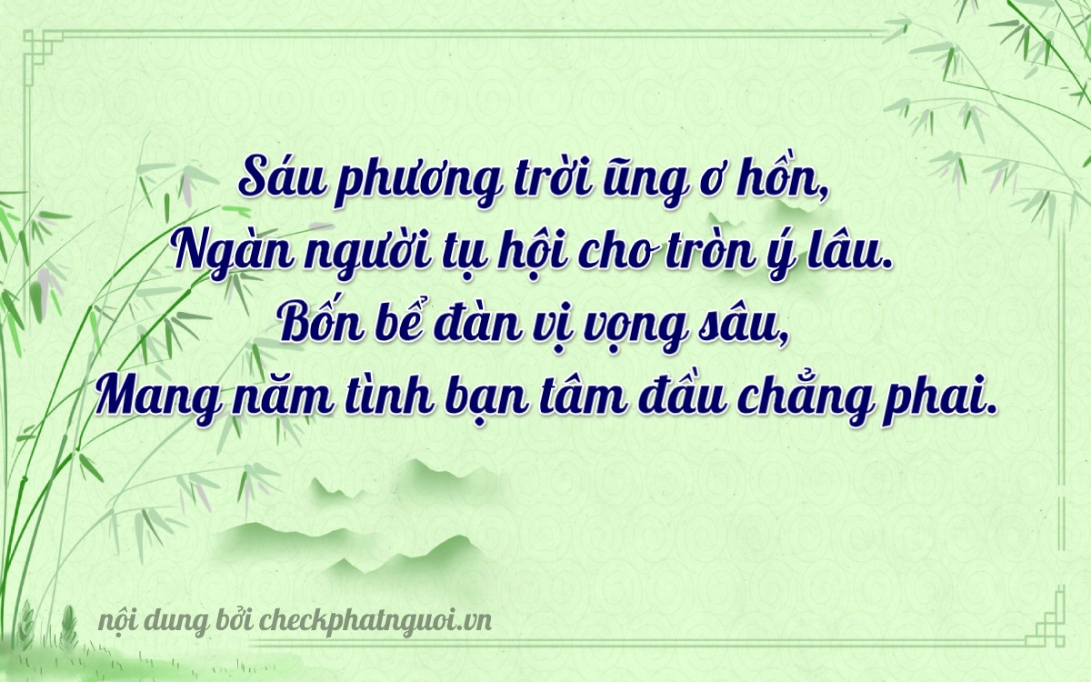 Bài thơ ý nghĩa cho <b>biển số 29Z1-36724</b> tại website checkphatnguoi.vn