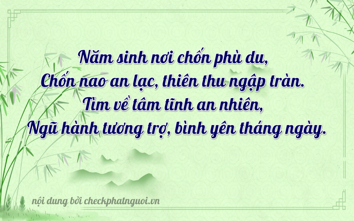 Bài thơ ý nghĩa cho <b>biển số 29Z1-51865</b> tại website checkphatnguoi.vn