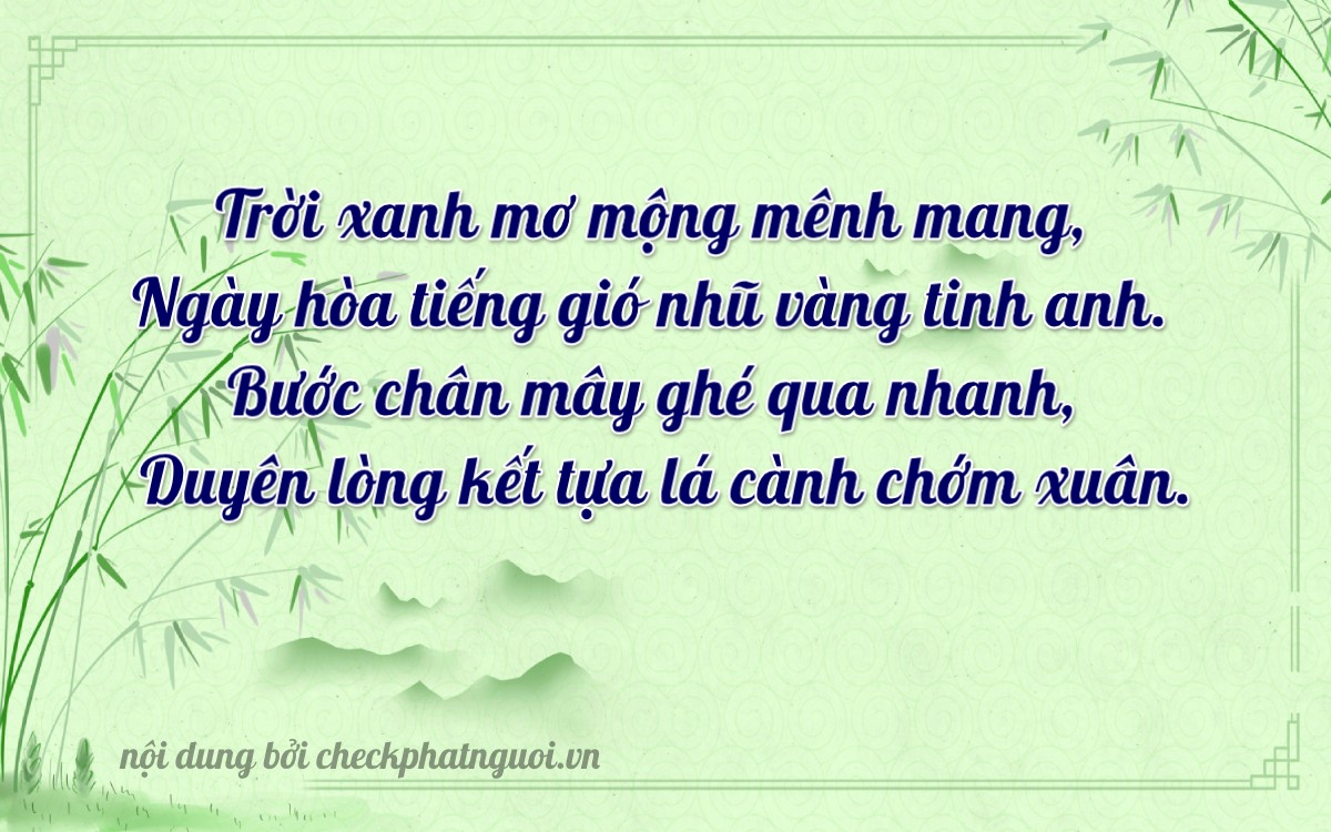 Bài thơ ý nghĩa cho <b>biển số 29Z-80926</b> tại website checkphatnguoi.vn