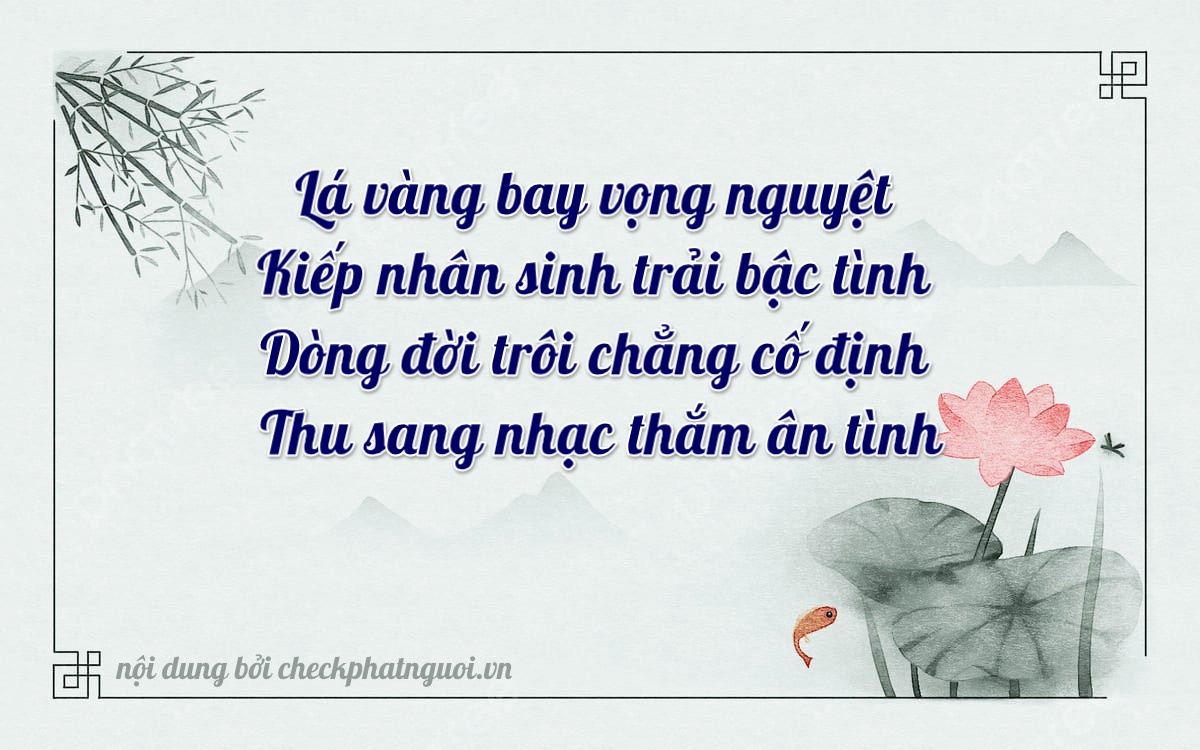Bài thơ ý nghĩa cho <b>biển số 30A-15418</b> tại website checkphatnguoi.vn