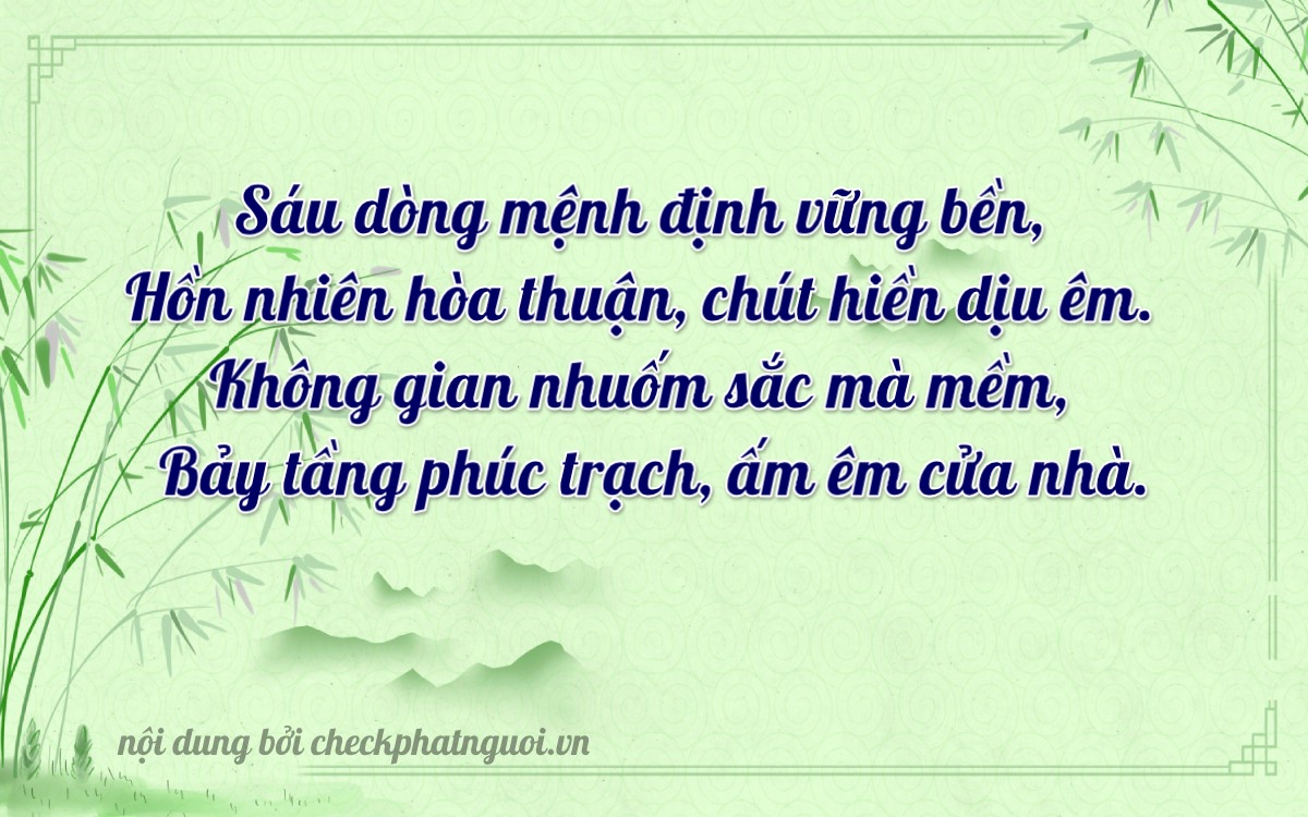 Bài thơ ý nghĩa cho <b>biển số 30A-16067</b> tại website checkphatnguoi.vn