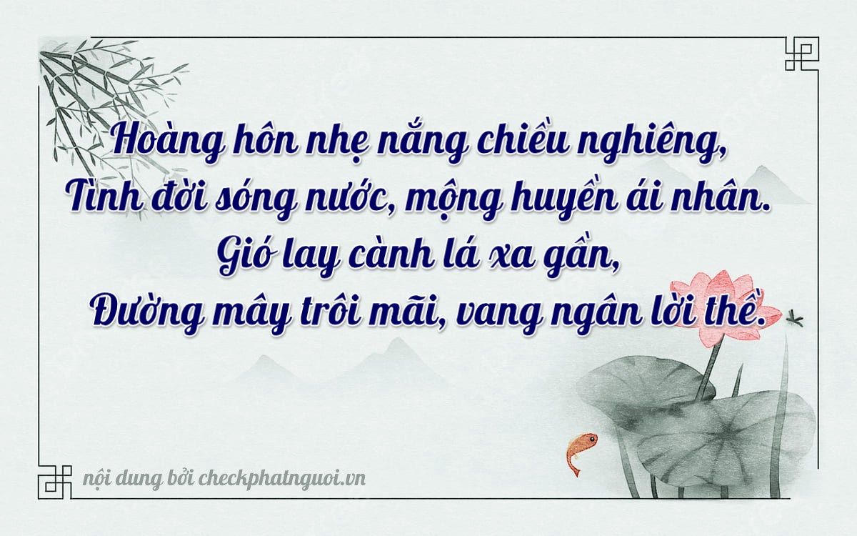 Bài thơ ý nghĩa cho <b>biển số 30A-30815</b> tại website checkphatnguoi.vn