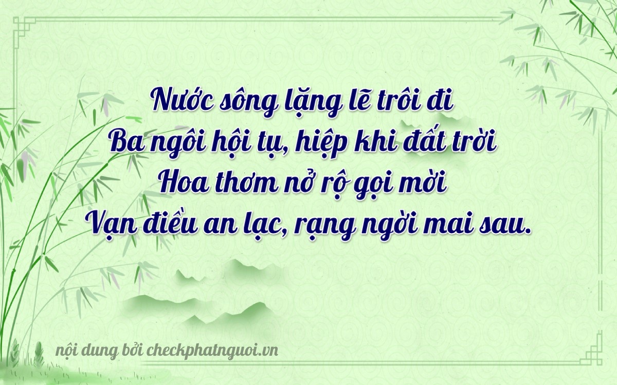 Bài thơ ý nghĩa cho <b>biển số 30A-32021</b> tại website checkphatnguoi.vn