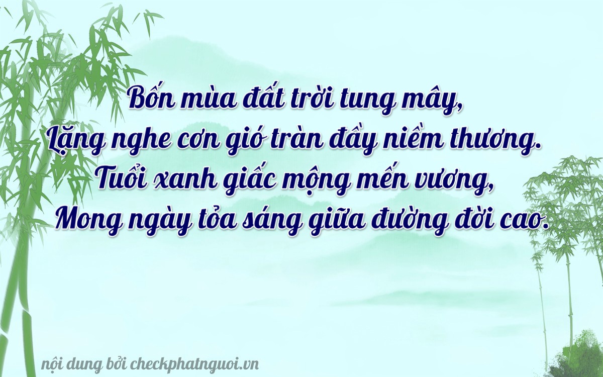 Bài thơ ý nghĩa cho <b>biển số 30A-42263</b> tại website checkphatnguoi.vn