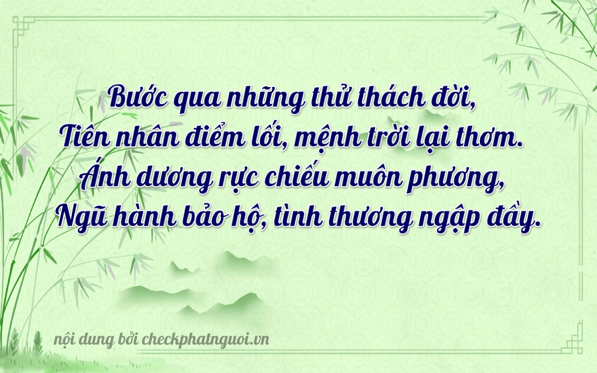 Bài thơ ý nghĩa cho <b>biển số 30A-45910</b> tại website checkphatnguoi.vn