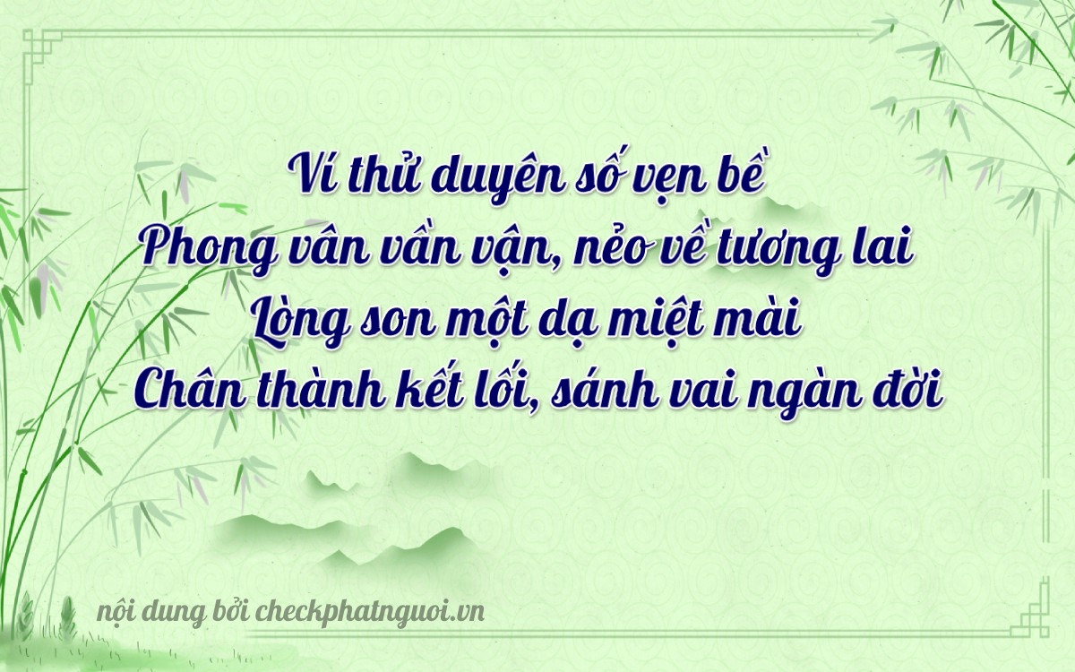 Bài thơ ý nghĩa cho <b>biển số 30A-49231</b> tại website checkphatnguoi.vn