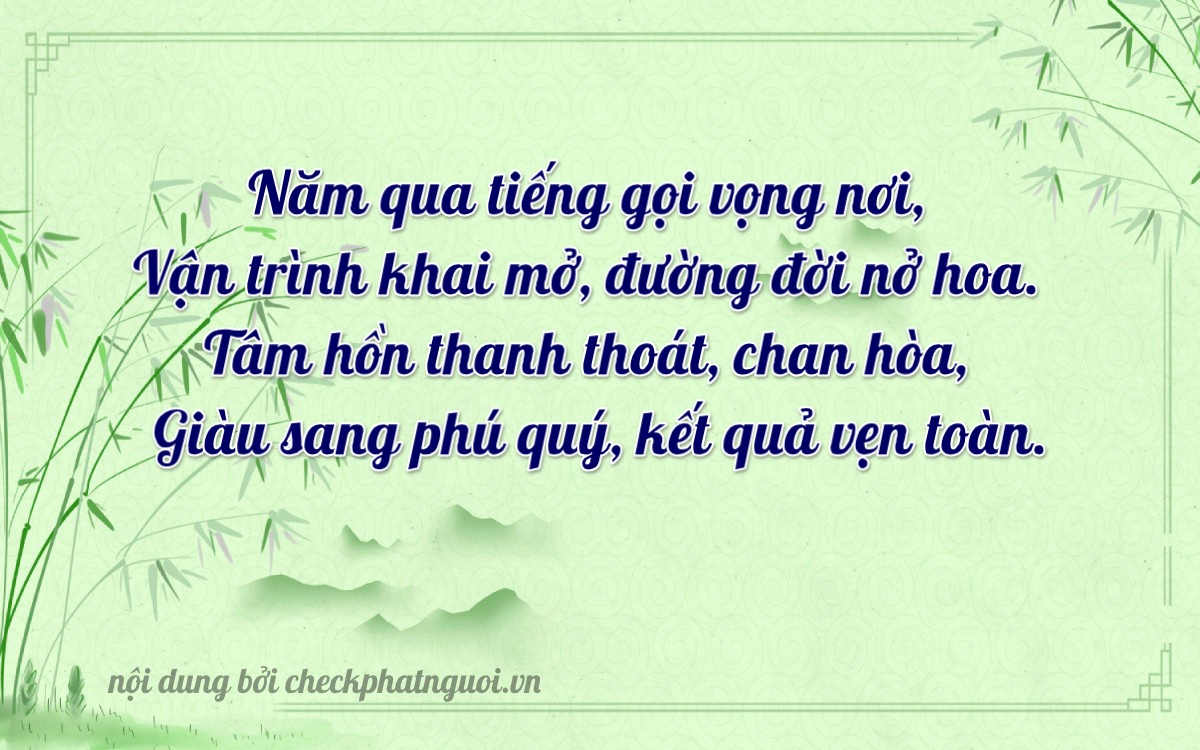 Bài thơ ý nghĩa cho <b>biển số 30A-54368</b> tại website checkphatnguoi.vn
