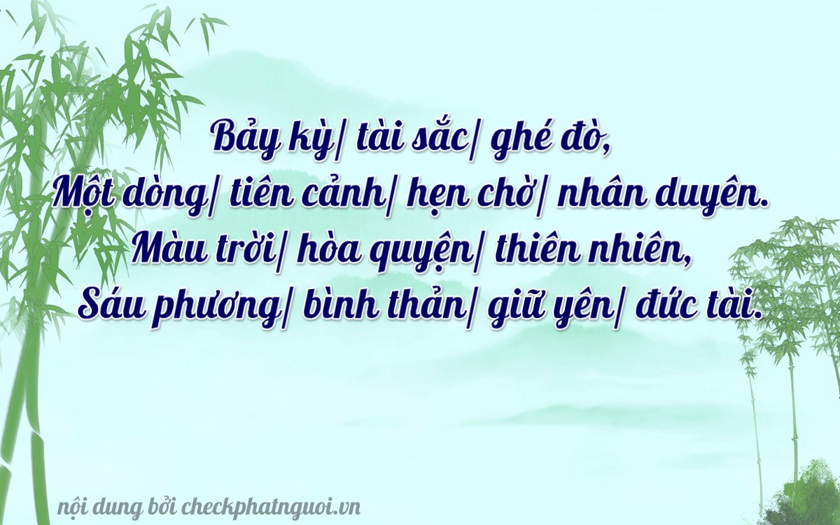 Bài thơ ý nghĩa cho <b>biển số 30A-71126</b> tại website checkphatnguoi.vn