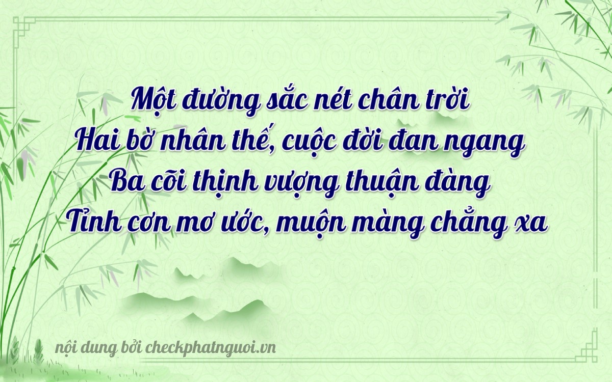 Bài thơ ý nghĩa cho <b>biển số 30A-72323</b> tại website checkphatnguoi.vn