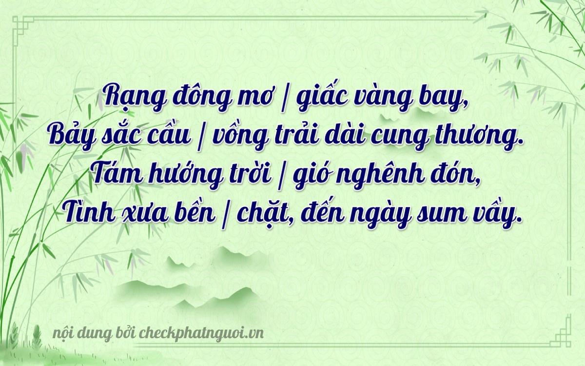 Bài thơ ý nghĩa cho <b>biển số 30A-72852</b> tại website checkphatnguoi.vn