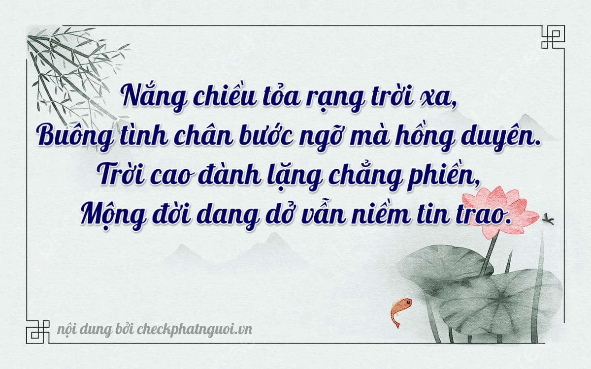 Bài thơ ý nghĩa cho <b>biển số 30A-78091</b> tại website checkphatnguoi.vn
