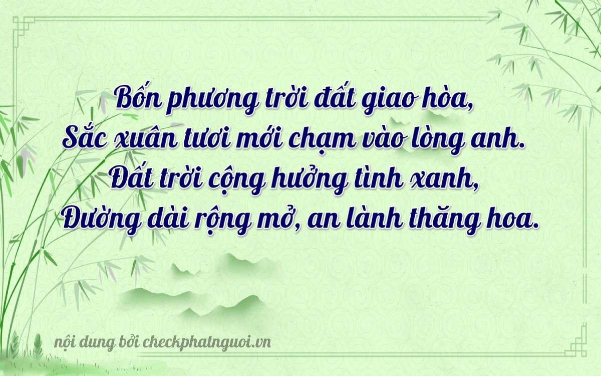 Bài thơ ý nghĩa cho <b>biển số 30A-84444</b> tại website checkphatnguoi.vn