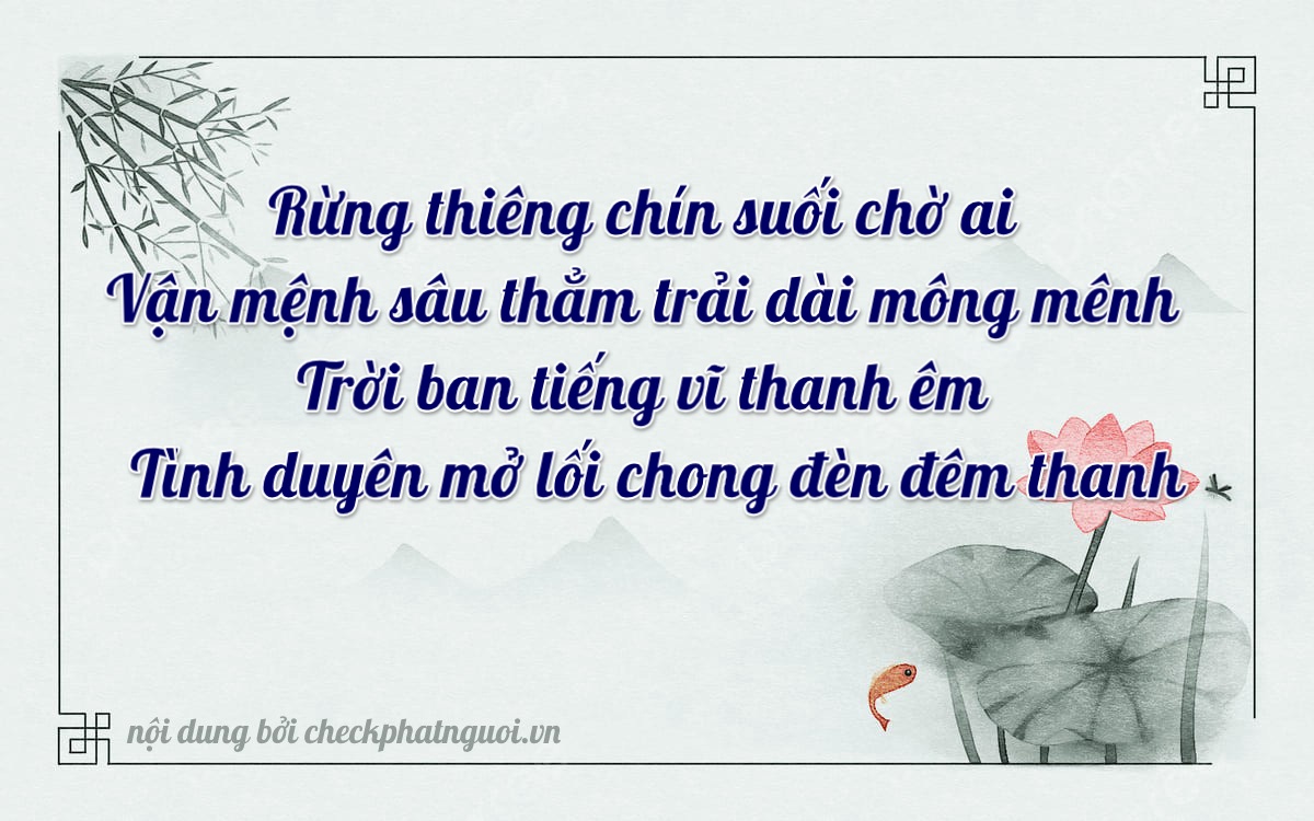 Bài thơ ý nghĩa cho <b>biển số 30AG-09318</b> tại website checkphatnguoi.vn