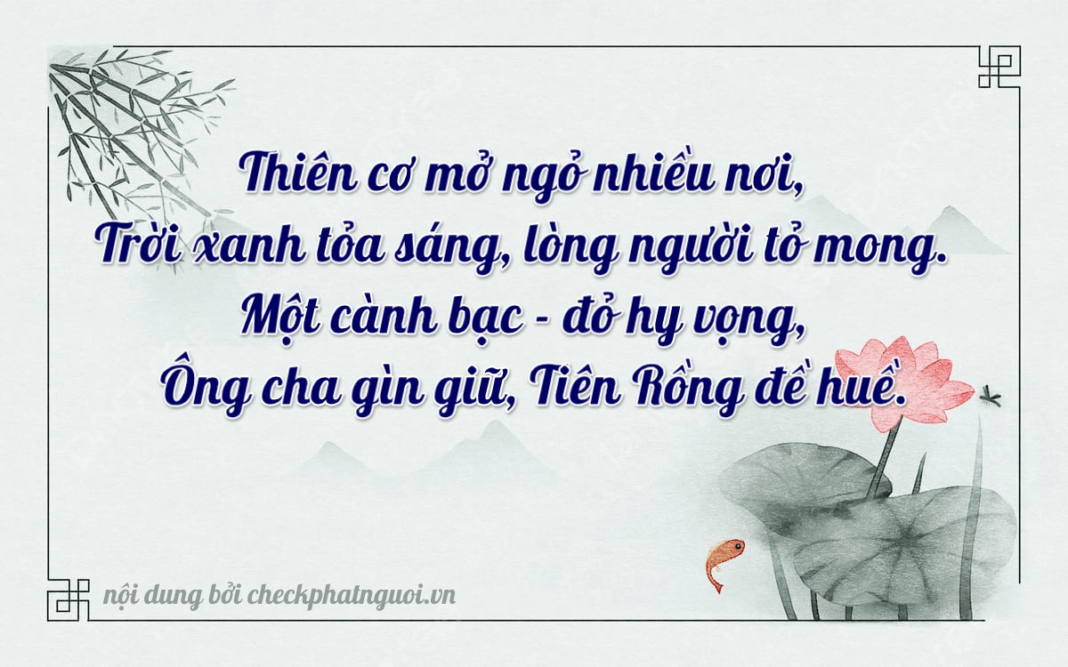 Bài thơ ý nghĩa cho <b>biển số 30B-00001</b> tại website checkphatnguoi.vn
