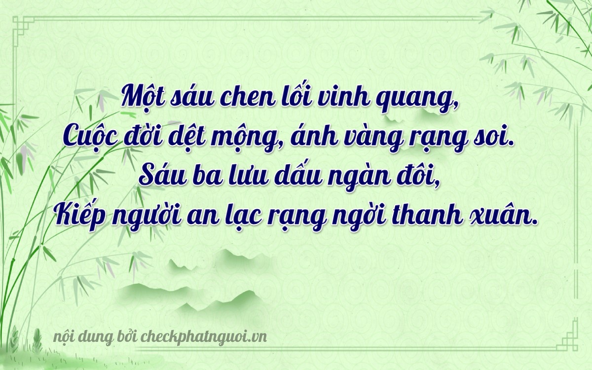 Bài thơ ý nghĩa cho <b>biển số 30B-11673</b> tại website checkphatnguoi.vn