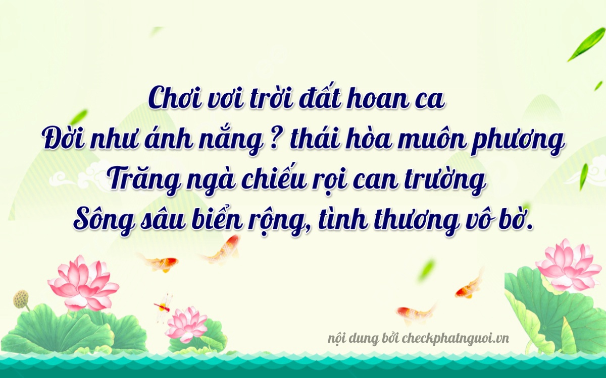 Bài thơ ý nghĩa cho <b>biển số 30B-12180</b> tại website checkphatnguoi.vn