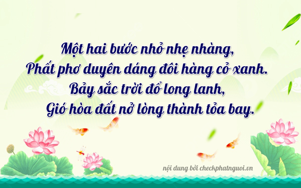 Bài thơ ý nghĩa cho <b>biển số 30B-12762</b> tại website checkphatnguoi.vn