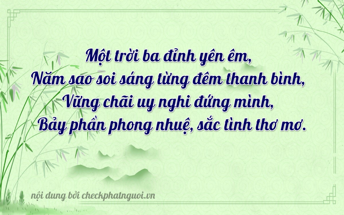Bài thơ ý nghĩa cho <b>biển số 30B-13537</b> tại website checkphatnguoi.vn