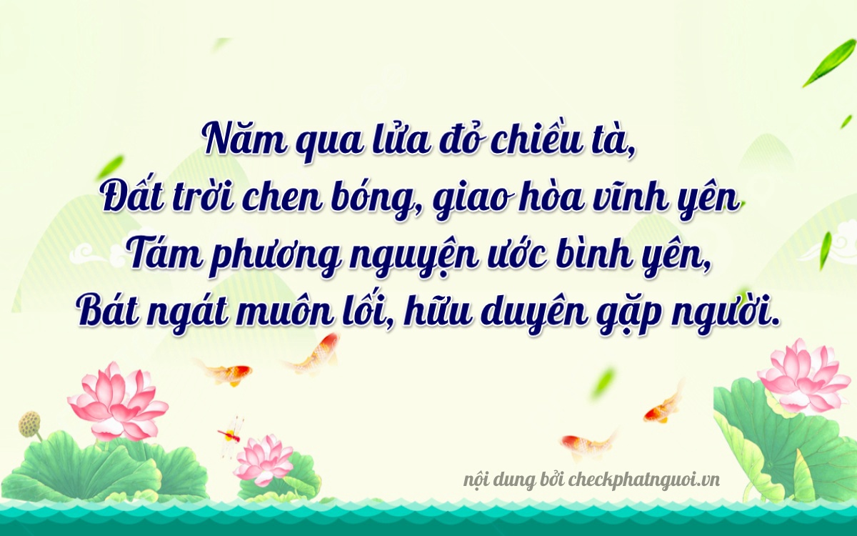 Bài thơ ý nghĩa cho <b>biển số 30B-58658</b> tại website checkphatnguoi.vn