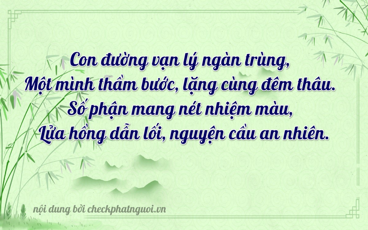 Bài thơ ý nghĩa cho <b>biển số 30B-58679</b> tại website checkphatnguoi.vn
