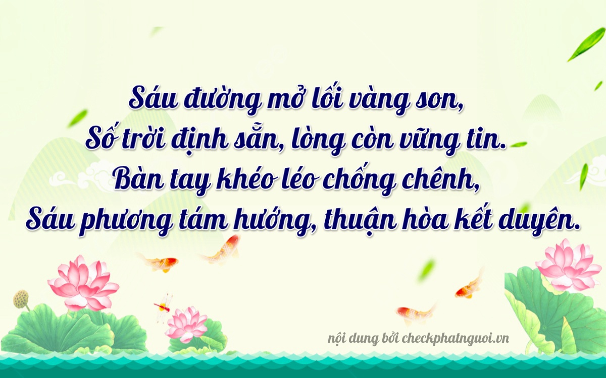 Bài thơ ý nghĩa cho <b>biển số 30E-00606</b> tại website checkphatnguoi.vn